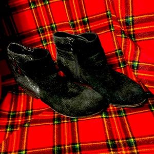 Suede and sparkle vince camuto bootie